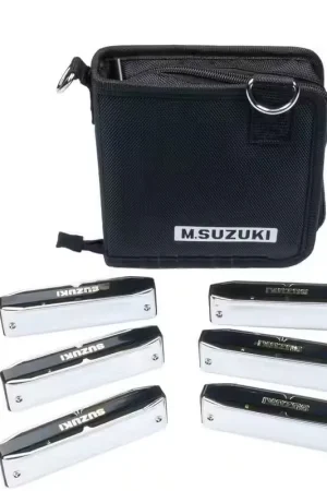 Suzuki Bluemaster 6 Harmonicas - 10 Trous - Retour facile