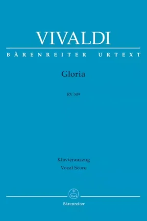 Commandez dès aujourd'hui | Barenreiter Vivaldi A. - Gloria RV 589 - Reduction Piano