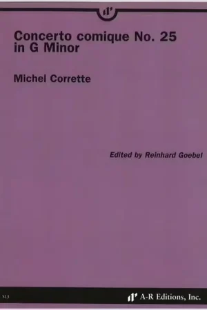 A-R Editions Corrette M. - Concerto Comique N° 25 In G Minor - Tendance