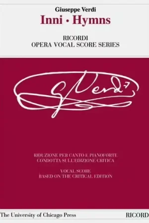 Offre bientôt terminée | Ricordi VERDI G. - INNI - HYMNS - CHANT PIANO