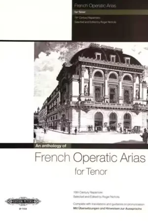 Envoi rapide | Edition Peters French Operatic Arias For Ténor - 19TH Century Repertoire - Voice And Piano (par 10 Minimum)