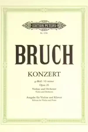 Prix réduit - Edition Peters Bruch Max - Concerto No.1 In G Minor Op.26 - Violin And Piano