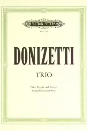 Expédition immédiate | Edition Peters Donizetti Gaetano - Trio In F - Flute(s) And Other Instruments
