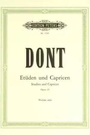Promotion | Edition Peters Dont Jacob - Etudes And Caprices Op.35 - Violin