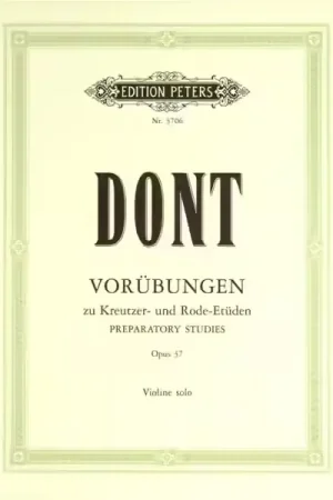 Profitez-en | Edition Peters Dont Jacob - 24 Preparatory Exercises Op.37 - Violin
