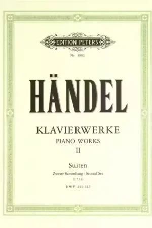 Achetez en ligne | Edition Peters Handel George Friederich - Keyboard Works Vol.2 - Piano