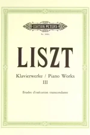 Edition Peters Liszt Franz - Piano Works Vol.3 - Piano - Nouveau en boutique