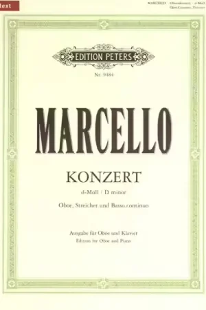 Edition Peters Marcello Alessandro - Oboe Concerto In D Minor - Oboe And Piano | Super offre