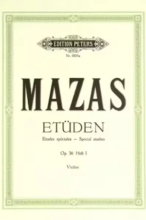 Prix malin - Edition Peters Mazas JACQUES-fereol - Studies Op.36 Vol.1: 'etudes Speciales' - Violin