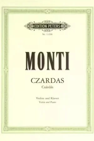 Tout nouveau | Edition Peters Monti Vittorio - Czardas - Violin And Piano