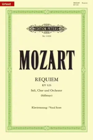 Prix en baisse | Edition Peters Requiem K626 Choeur Mixte - Wolfgang Amadeus