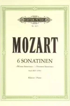 Edition Peters Mozart Wolfgang Amadeus - 6 Viennese Sonatinas - Piano | Tout juste disponible