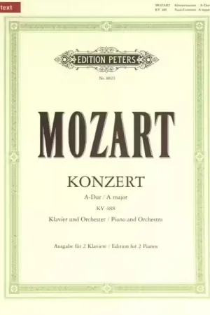 Liquidation | Edition Peters Mozart Wolfgang Amadeus - Concerto No.23 In A K488 - Piano 4 Hands