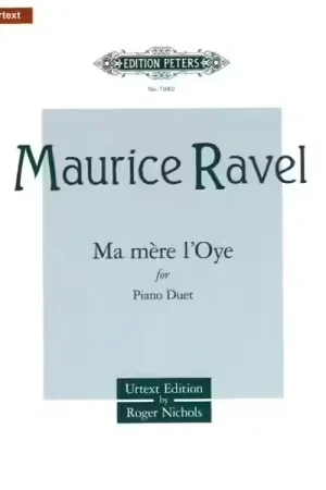 Edition Peters Ravel Maurice - Ma Mere L'oye - Piano 4 Hands - Bon prix