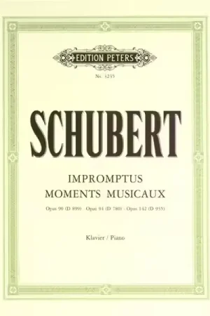 Edition Peters Schubert Franz - Impromptus & Moments Musicaux - Piano | Coup de cœur des clients