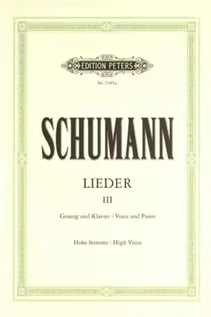 Edition Peters Schumann Robert - Songs Vol.3: 82 Songs - Voice And Piano - Offre exceptionnelle