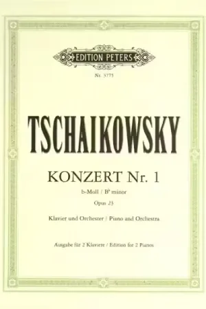Edition Peters Tchaikovsky Pyotr Ilyich - Concerto No.1 In B Flat Minor Op.23 - Piano 4 Hands | Achetez dès aujourd'hui