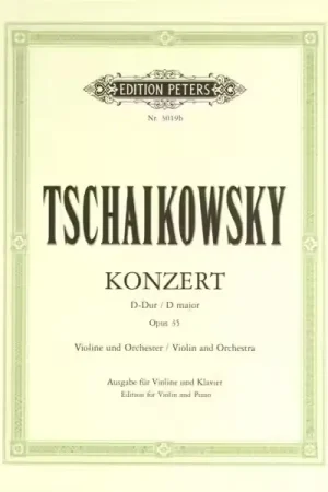 Recommandé | Edition Peters Tchaikovsky Pyotr Ilyich - Concerto In D Op.35 - Violin And Piano