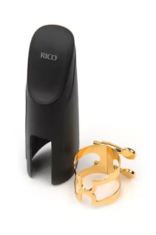 D'addario - Rico Ligature H et COUVRE-bec Saxophone Baryton Dor - Réduction spéciale