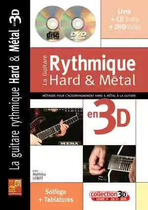 Bon plan - Play Music Publishing Labot Mathieu - Guitare Rythmique Hard et Metal 3D + CD + DVD - Guitare