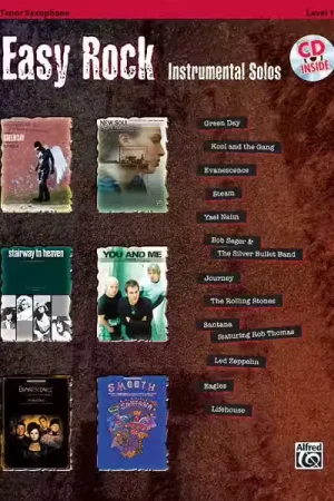 Alfred Publishing Easy Rock Instrumentals + CD - Saxophone And Piano - Livraison express