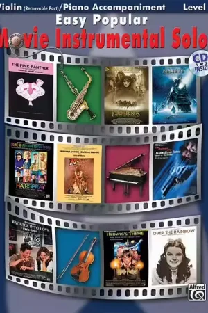Prêt à expédier | Alfred Publishing Easy Popular Movie Solos + CD - Violin Solo