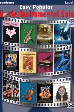 Meilleur prix - Alfred Publishing Easy Popular Movie Solos + CD - Trombone Solo