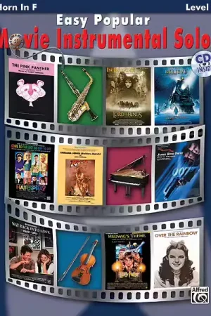 Jusqu'à épuisement des stocks | Alfred Publishing Easy Popular Movie Solos + CD - French Horn Solo