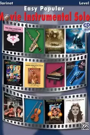 Alfred Publishing Easy Popular Movie Solos + CD - Clarinet Solo | Nouveau lancement
