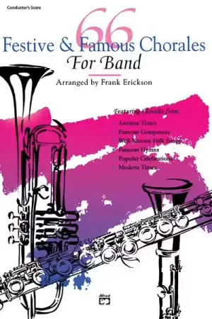 Alfred Publishing Erickson Frank - 66 Festive And Famous Chorales - Oboe - Tout juste arrivé