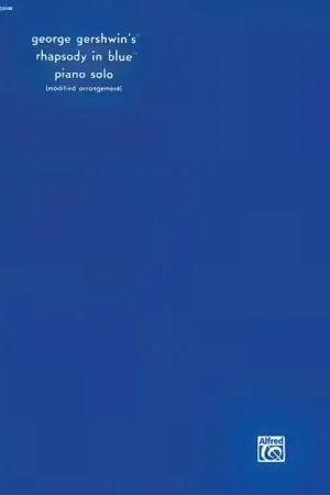 Expédition express - Alfred Publishing Gershwin George - Rhapsody In Blue - Piano Solo