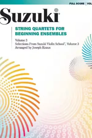 Alfred Publishing SUZUKI / KNAUS JOSEPH - STRING QUARTET FOR BEGINNING ENSEMBLES VOL.3 - Petit prix