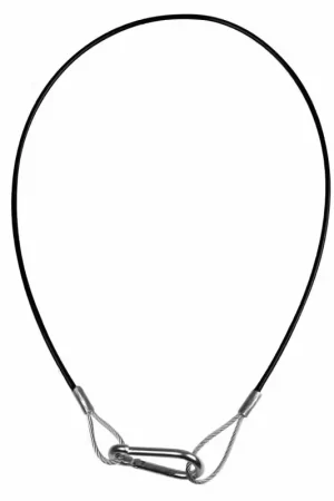 Showtec Elingue Securite Diametre 2/3MM / 50 CM Gainee Noir Showtec - Tendance