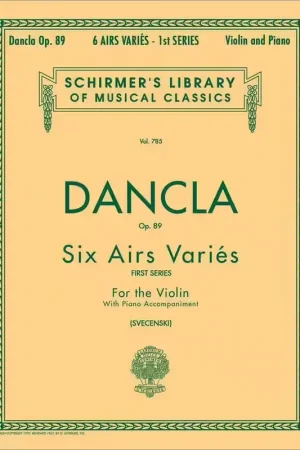 Schirmer Dancla Charles - 6 Airs Varies Op.89 - Violon et Piano | Promo exceptionnelle
