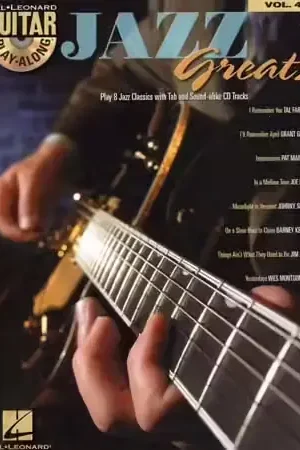 Très bien noté | Hal Leonard GUITAR PLAY ALONG VOL.044 JAZZ GREATS + CD