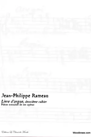Coup de cœur | Chant Du Monde Ch Du Monde Rameau J.P. - Livre D'Orgue Deuxieme Cahier