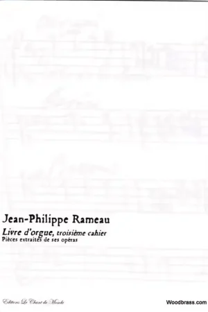 Chant Du Monde Ch Du Monde Rameau J.P. - Livre D'Orgue Troisieme Cahier - Bon plan