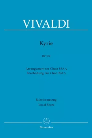Plus que quelques pièces | Barenreiter Vivaldi A. - Kyrie RV 587 - Vocal Score