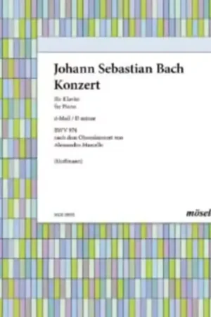 Stock limité | Moseler Bach J. S. - Konzert D-moll (BWV 974) - Piano