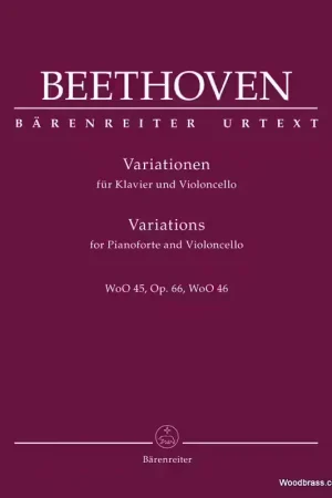 Bonne affaire | Barenreiter Beethoven - Variations Woo 45 Op.66 Woo 46 - Violoncelle & Piano