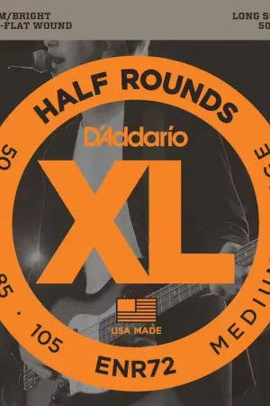 D'addario And Co ENR72 Half Rounds Long Scale Medium 50-105 - Réduction spéciale