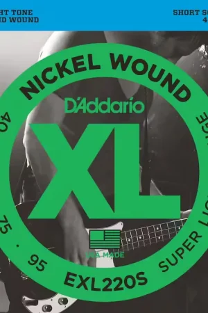 D'addario And Co EXL220S Nickel Wound Short Scale Super Light 40-95 - Disponible dès maintenant