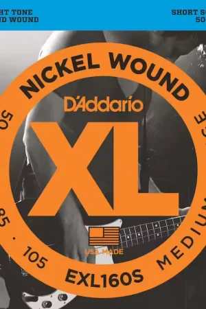Nouveau - D'addario And Co EXL160S Nickel Wound Short Scale Medium 50-105