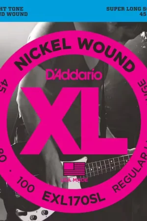 D'addario And Co EXL170sl Nickel Wound Super Long Scale Light 45-100 | Recommandé