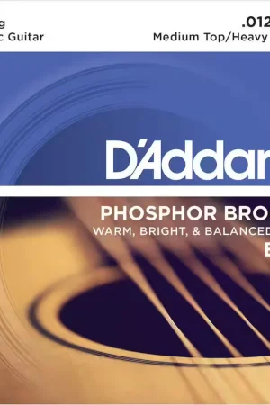 D'addario And Co EJ37 PB 12C Medium Top/heavy Bottom 12-54 - Prix bas
