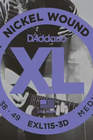 Très demandé | D'addario And Co EXL115-3D Nickel Wound Medium 11-49 Pack de 3