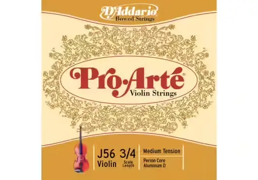 D'addario And Co 3/4 Pro Arte Violon Jeu De Cordes Medium/re File - Prix choc