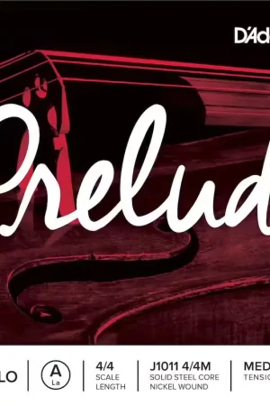 D'addario And Co 4/4 Prelude Corde La Medium/file Nickel - Premium