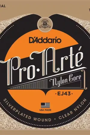 D'addario And Co EJ43 Pro-Arte Nylon Tirant Faible | Qualité supérieure