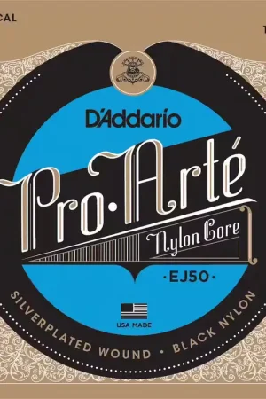 Offre - D'addario And Co EJ50 Pro-Arte Black Nylon Tirant Fort